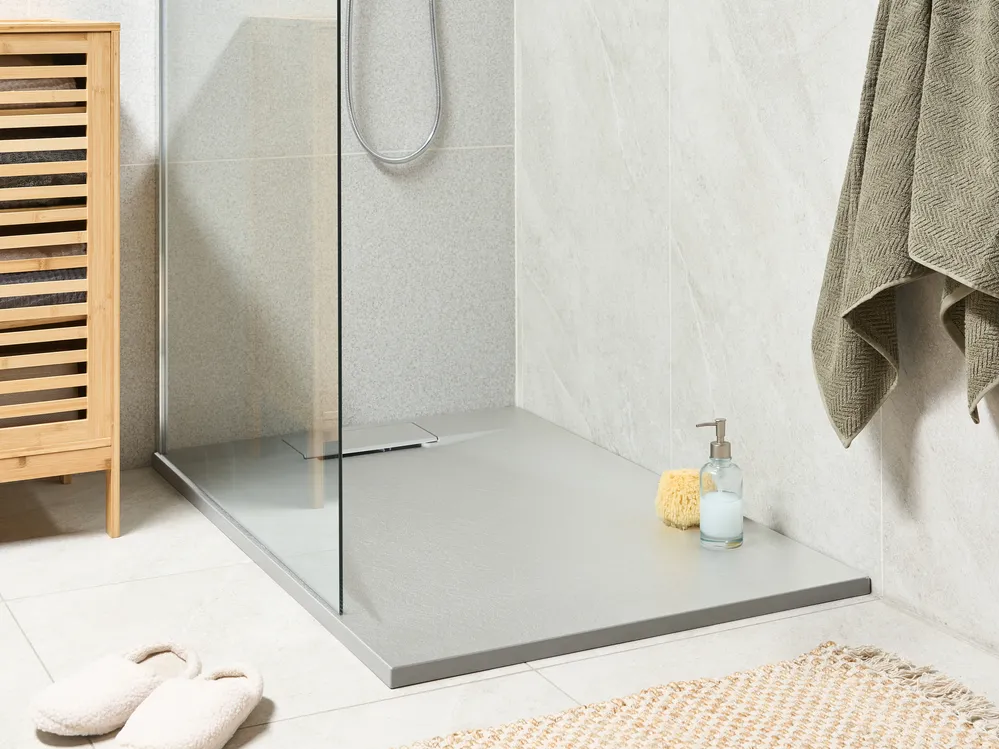 Duschwanne AZZURRO 80 x 120 x 3 cm Grau