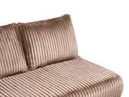 Schlafsofa 2-Sitzer ABISKO Cord Hellbraun_1031105