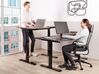 Schreibtisch elektrisch höhenverstellbar DESTINES 120 cm 72 cm Schwarz