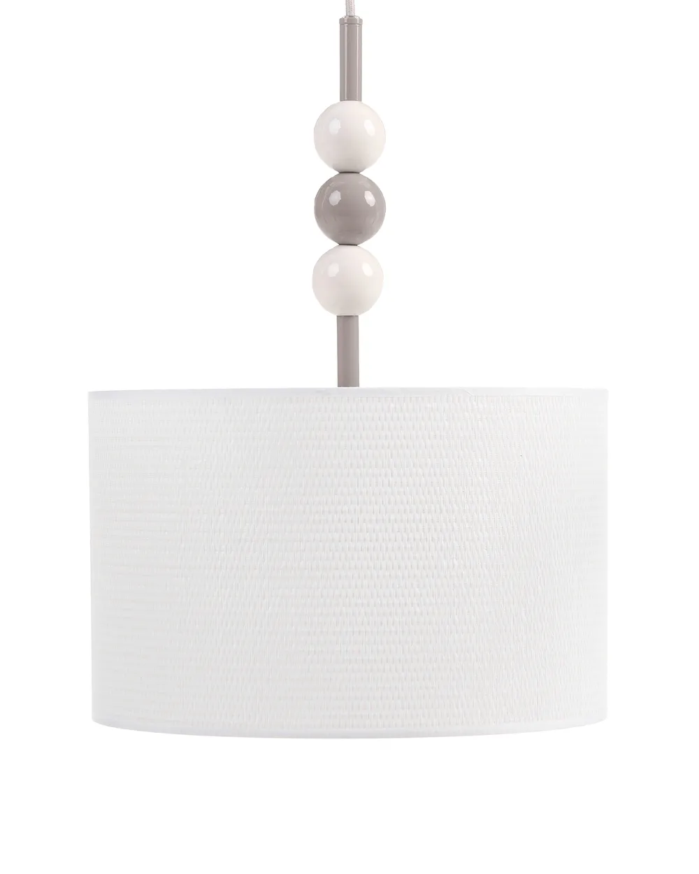 Hängeleuchte LOKY Metall Weiß / Beige