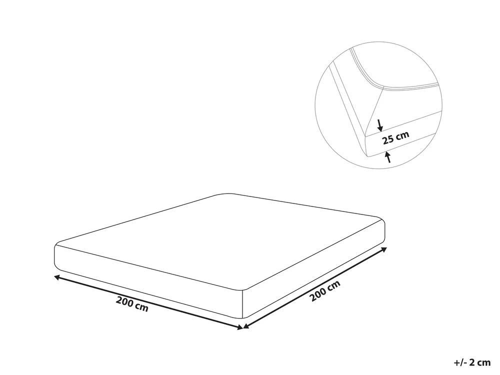 Fitted Sheet HOFUF 200 x 200 cm Cotton Pink_816082