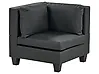 Corner Seat UNSTAD Faux Leather Black
