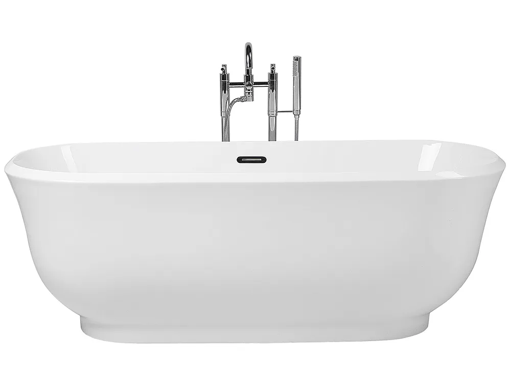 Freistehende Badewanne TESORO 170 x 77 cm Weiß_1150287