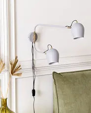 Wall Lamp ESTRELLA Adjustable Metal Light Grey_882771