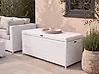Aufbewahrungsbox MODENA 158 cm 63 cm Polyrattan Weiß
