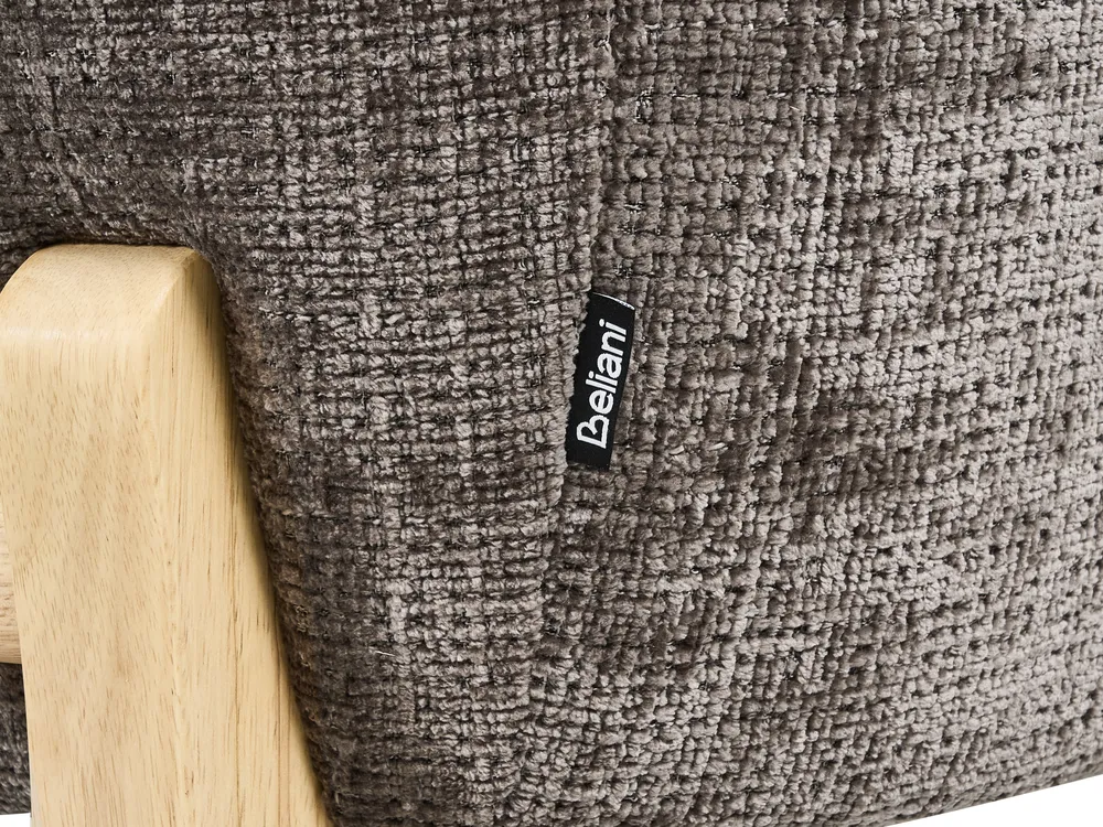 Sofa 3-Sitzer ALNOR Chenillegewebe Braun_1019060