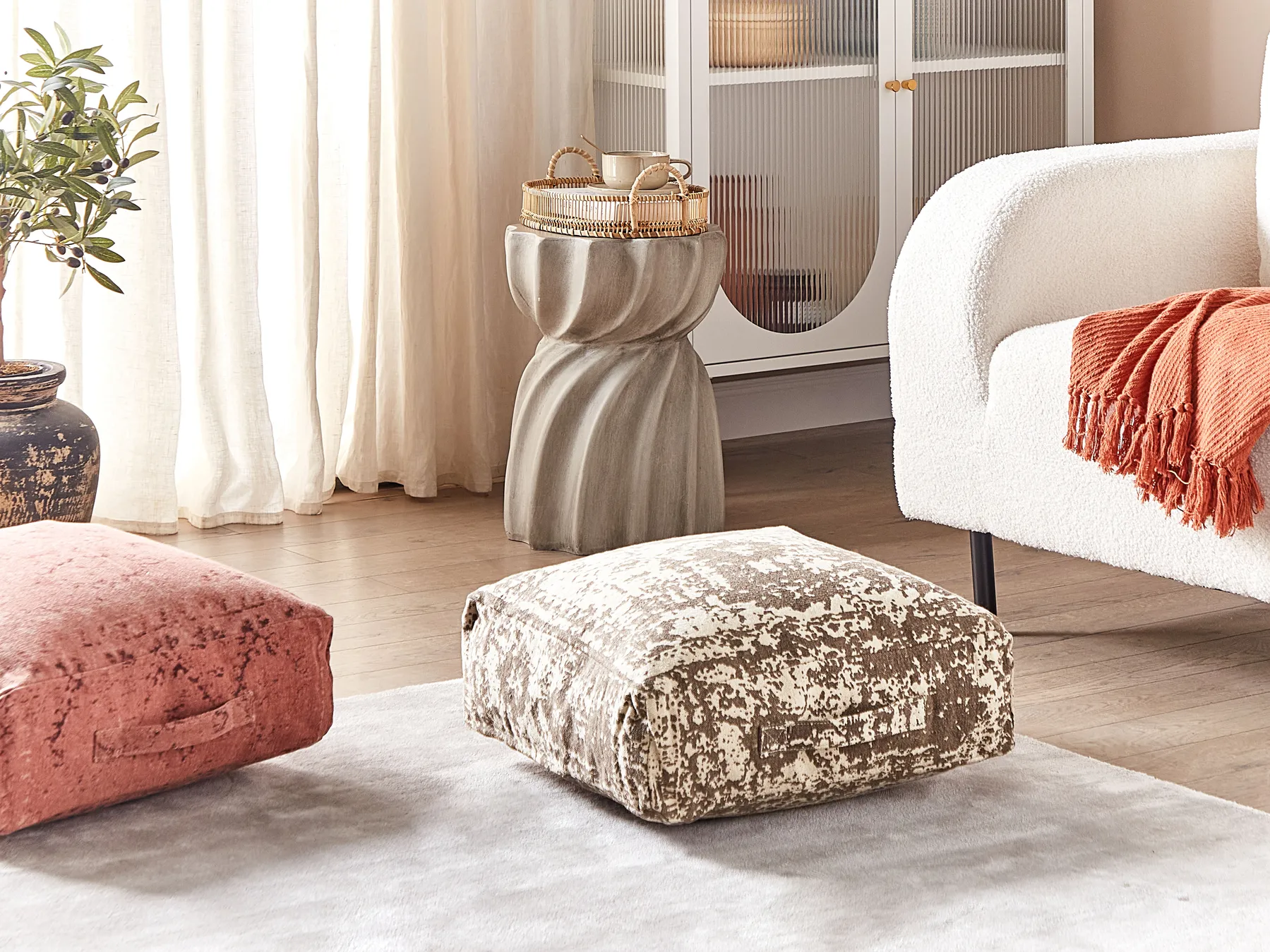 Pouf SHASA Baumwolle Beige_879972