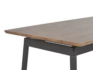 Ausziehbarer Esstisch CALIFORNIA Dunkelbraun 160/200 cm 90 cm_785979