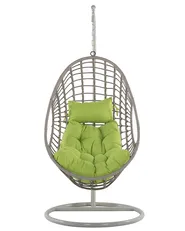 Hängesessel mit Gestell ARPINO Polyrattan Beige_724618