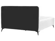Bett mit Lattenrost Bouclé VALOGNES 160 x 200 cm Cremeweiß_930561