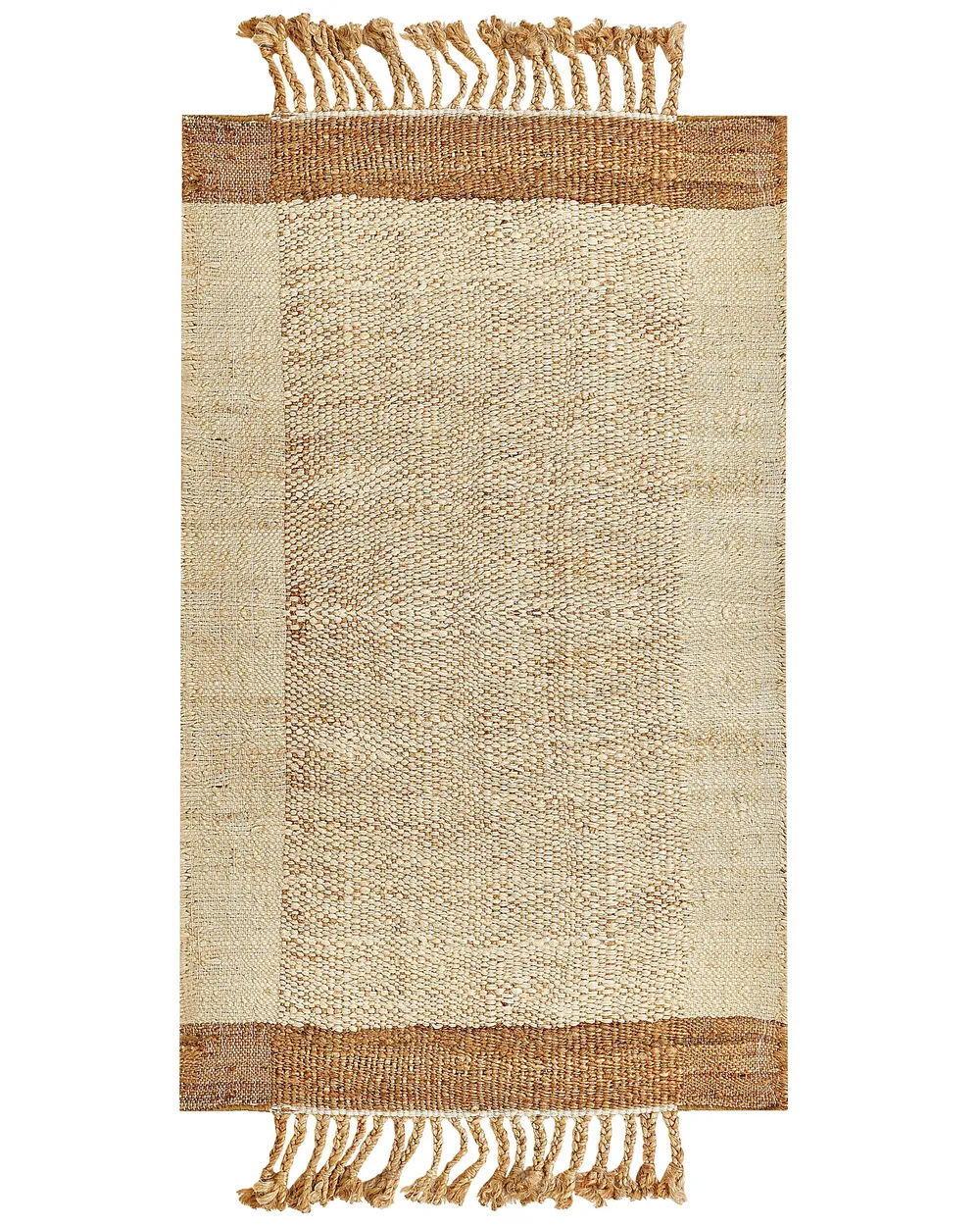 Teppich DEDEMLI Beige 80 x 150 cm Jute