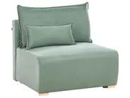 Modular U-Shape Sofa NERBO Fabric Light Green_1035397