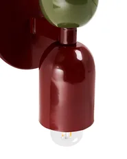 Wandlampe 2er Set TOPI Metall Rot / Grün_987520