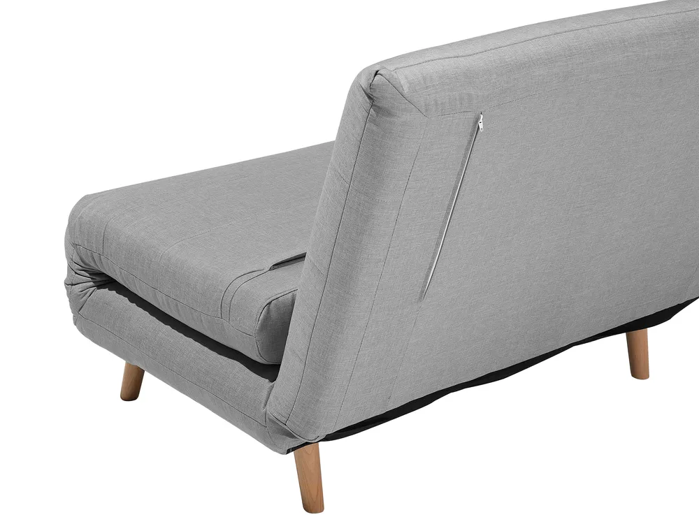 1-Sitzer Schlafsofa SETTEN Stoff Hellgrau_699494