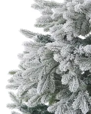 Künstlicher Weihnachtsbaum mit Schnee FORAKER 180 cm Weiß_783311