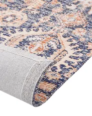 Teppich KURIN Blau 80 x 300 cm Baumwolle_852426