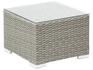 Lounge Set mit Tisch 8-Sitzer XXL modular Polyrattan Grau rechtsseitig_796020