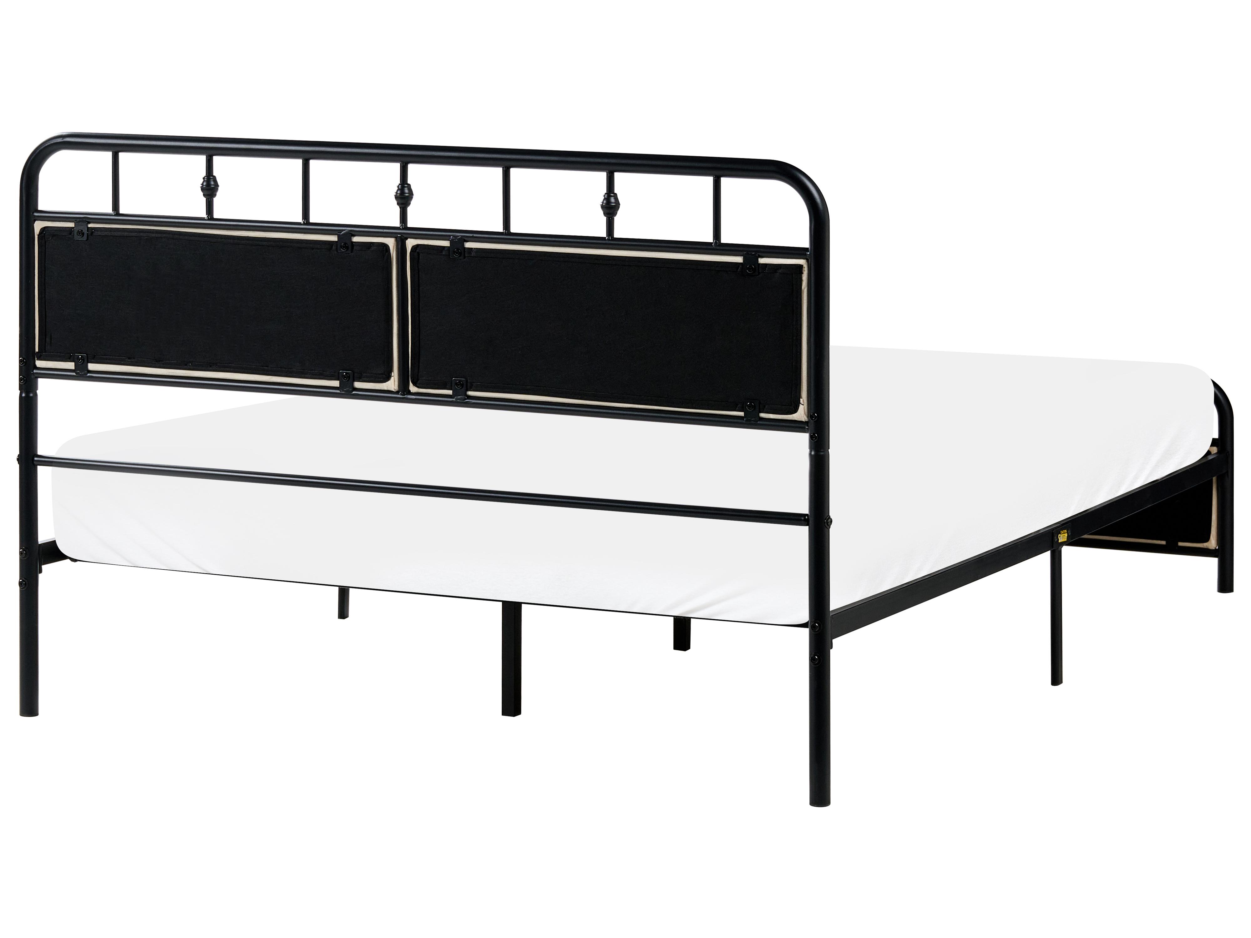 Krevet Metal BREUILLET 140 x 200 cm Crni_1033477