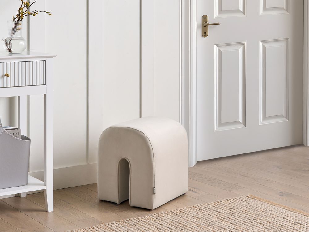 Poef MODOC Fluweel Beige