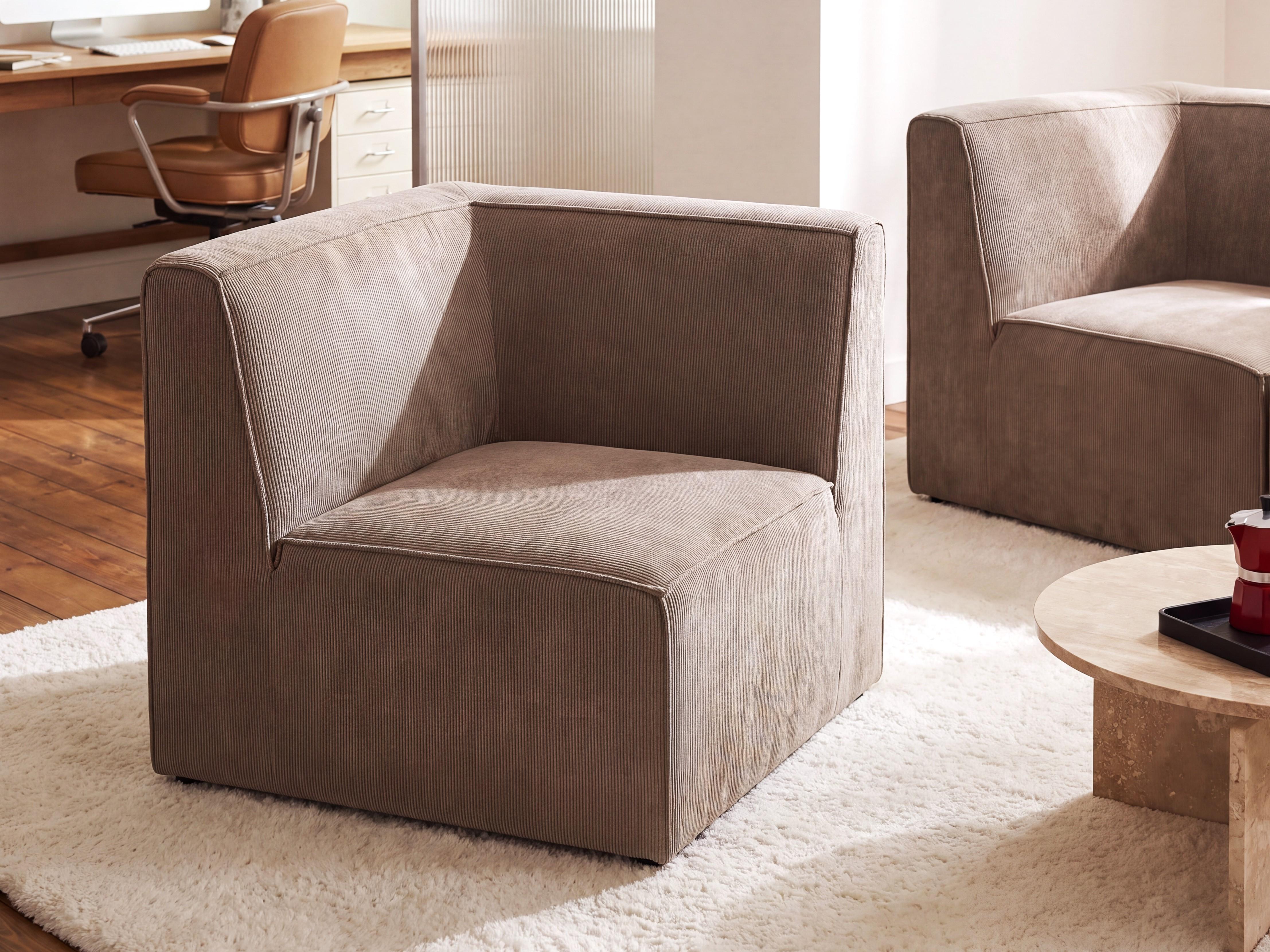 Corner Seat LEMVIG Corduroy Taupe