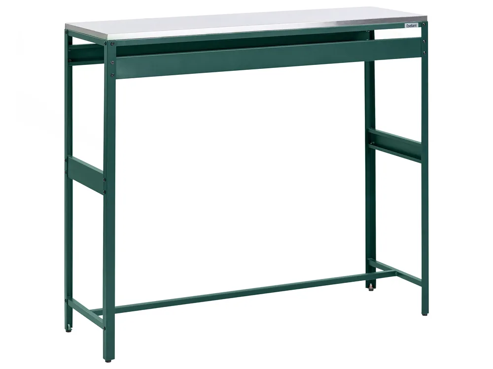 Outdoor-Bartisch MAENZA 120 cm 40 cm Metall Grün