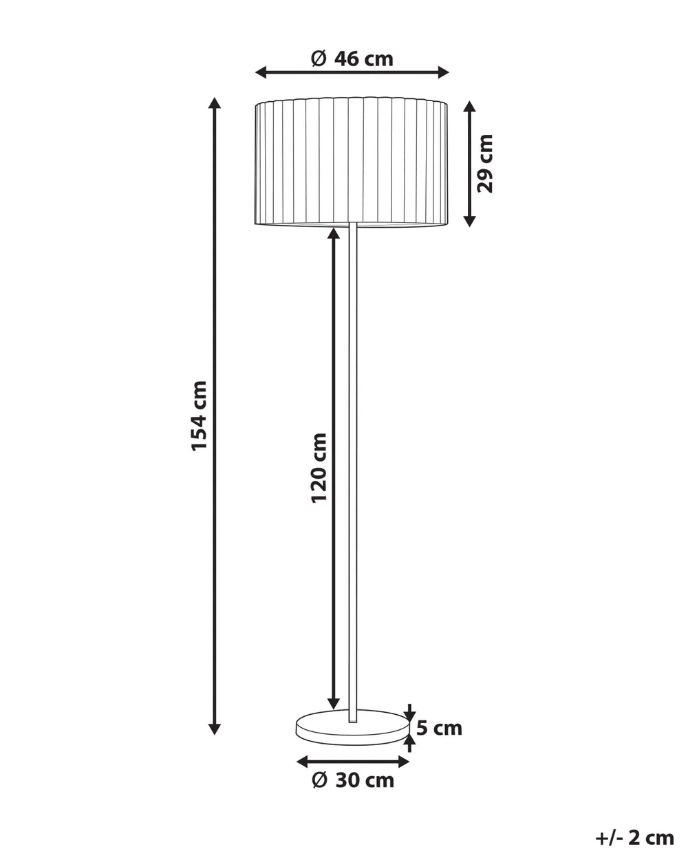 Floor Lamp LOURENS Metal Off-White_930156