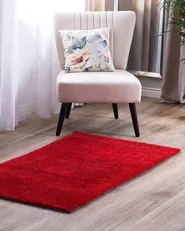 Zottelteppich DEMRE Rot 80 x 150 cm_820707