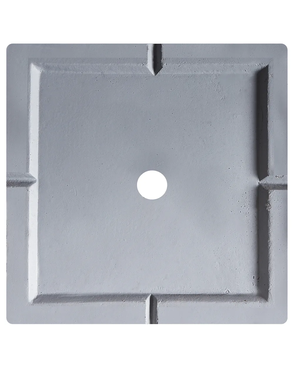 Blumenkübel PAROS 30 cm Hellgrau_701521