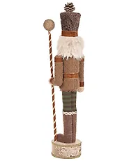 Set od 2 dekorativne figurice KOLARI 68/91 cm Orašar Smeđi_1156783