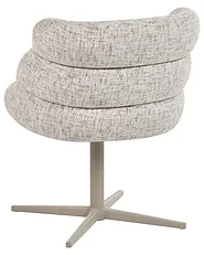 Dining Chair Swivel YOUNGSTOWN Fabric Light Beige_1156542
