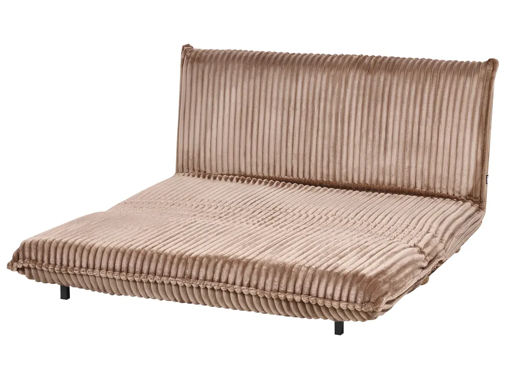 Schlafsofa 2-Sitzer ABISKO Cord Hellbraun_1031098