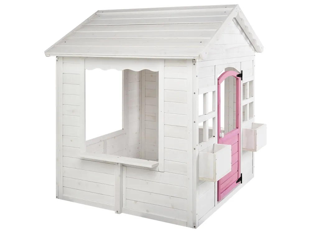 Garten Spielhaus NIKAIA Tannenholz Weiß_956497
