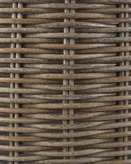 Set of 2 Wicker Planters BITOLA 40/48 cm PE Rattan Brown_771267