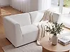 Modulsofa 2-Sitzer LEMVIG Cord Cremeweiß