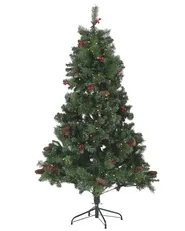 Künstlicher Weihnachtsbaum LED JACINTO 180 cm Dunkelgrün_782968