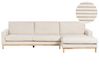 Ecksofa 4-Sitzer SIGGARD Cord Hellbeige linksseitig