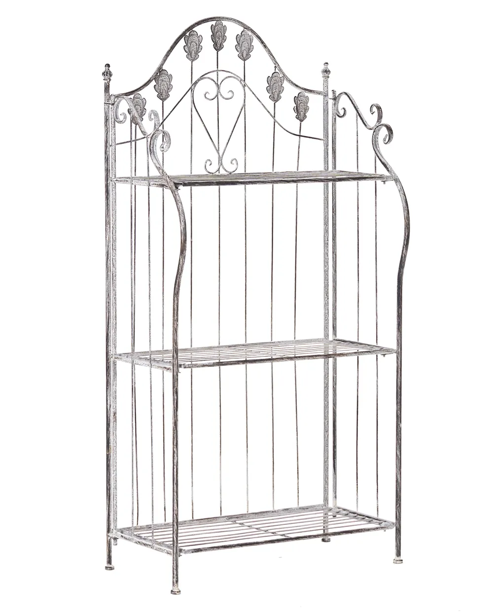 Regal VISANO 59 cm 123 cm Metall Grau