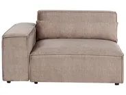 Modul Ecksofa 3-Sitzer HELLNAR Stoff Hellbraun linksseitig_912301