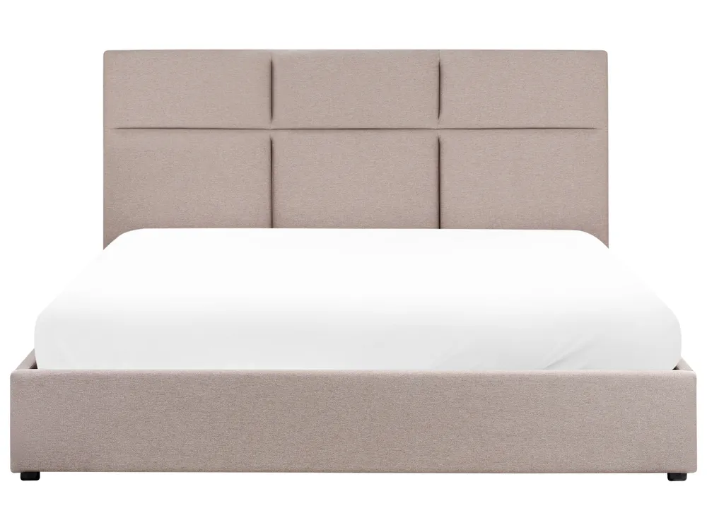 Bett mit Stauraum LAGORD Stoff Taupe 180 x 200 cm_971565
