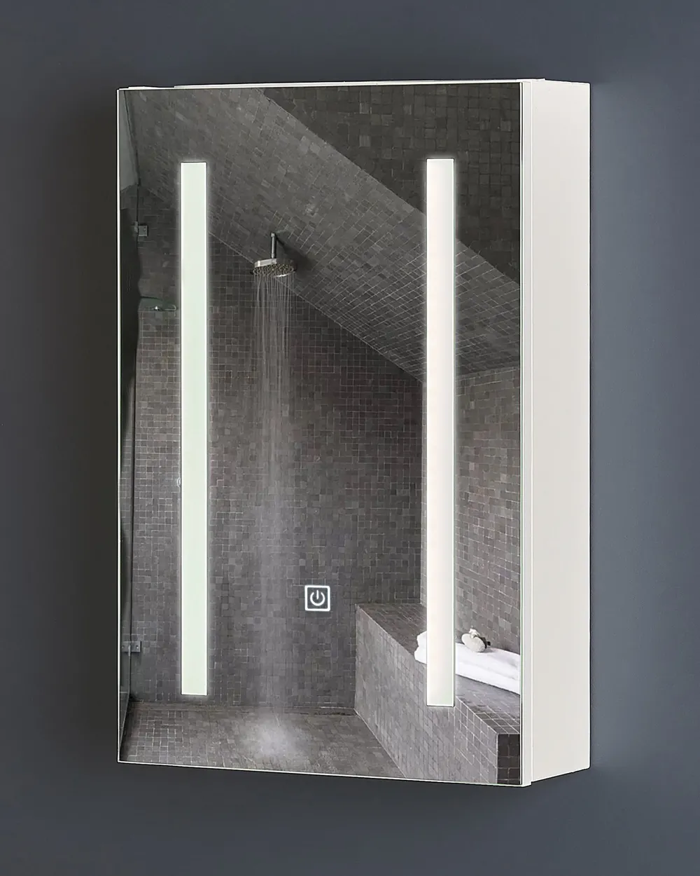 Bad-Spiegelschrank LED CAMERON 40 cm 60 cm Weiß_884961