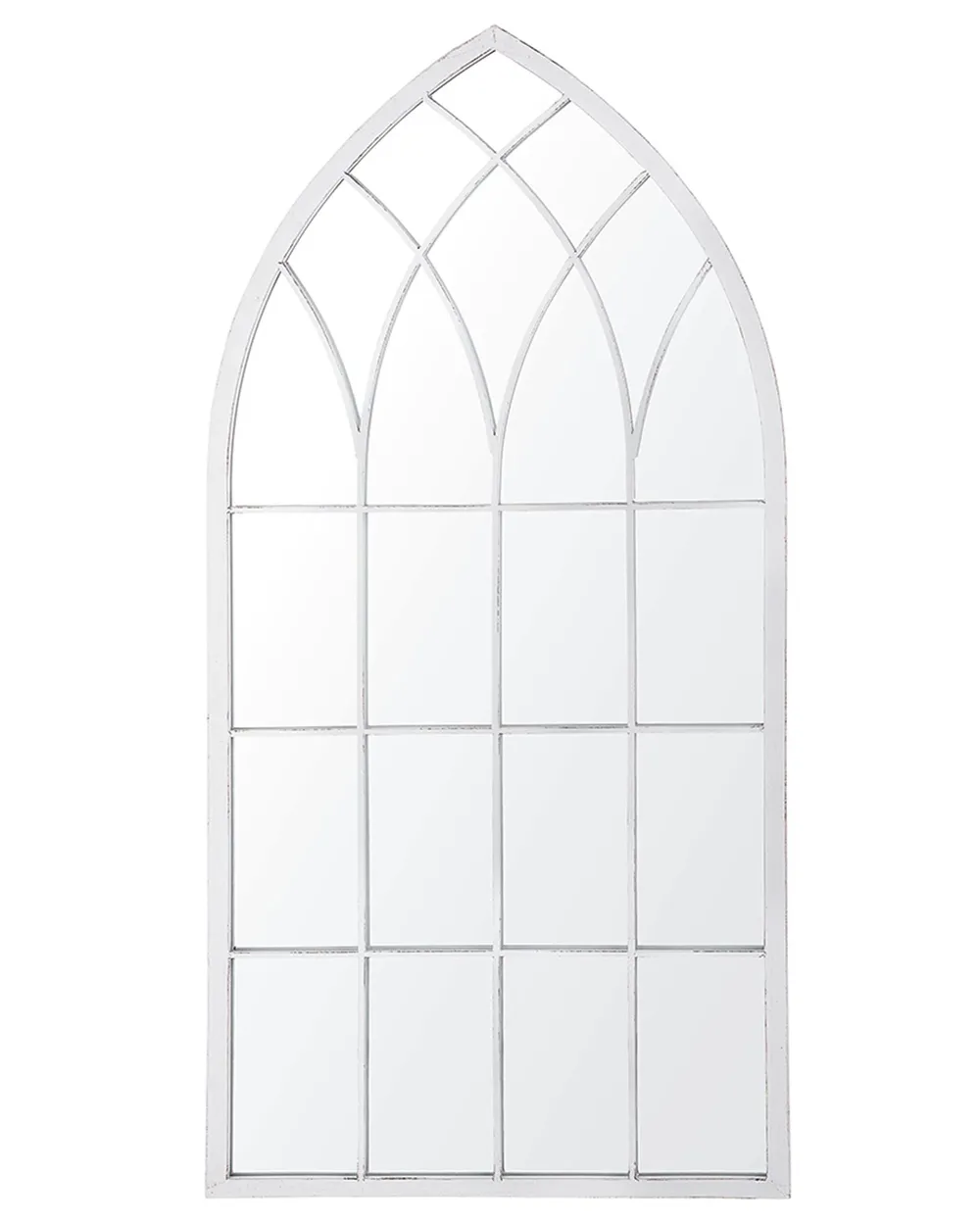 Wandspiegel CASSEL 50 cm 115 cm Metall Hellgrau