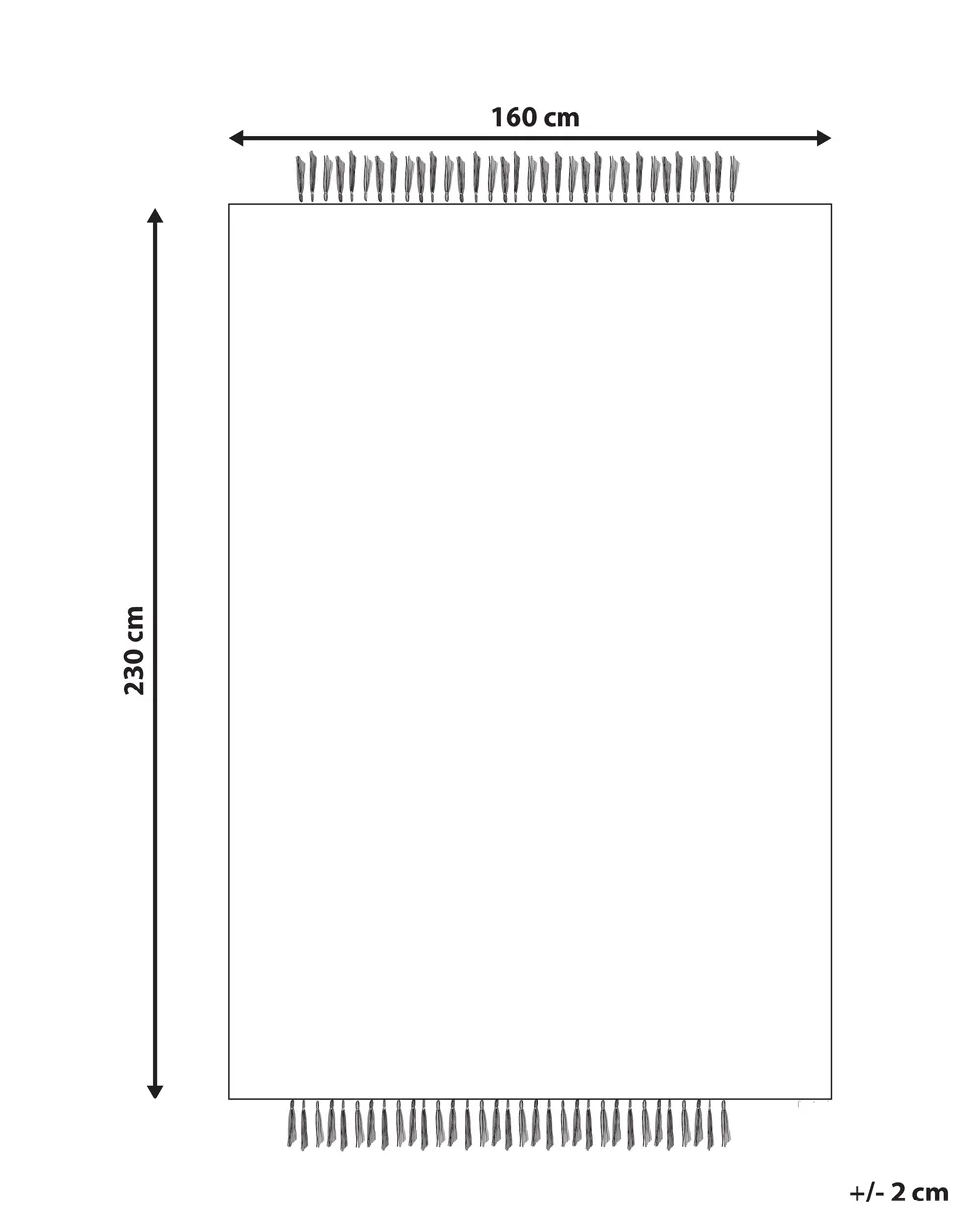 Teppich TATLISU Grau 160 x 230 cm Wolle_847130