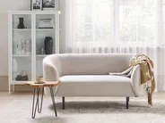 Living Room Set 3 Seater LOEN Fabric Light Beige_870410