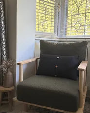 Sessel ASKER Bouclé Dunkelgrün_960979