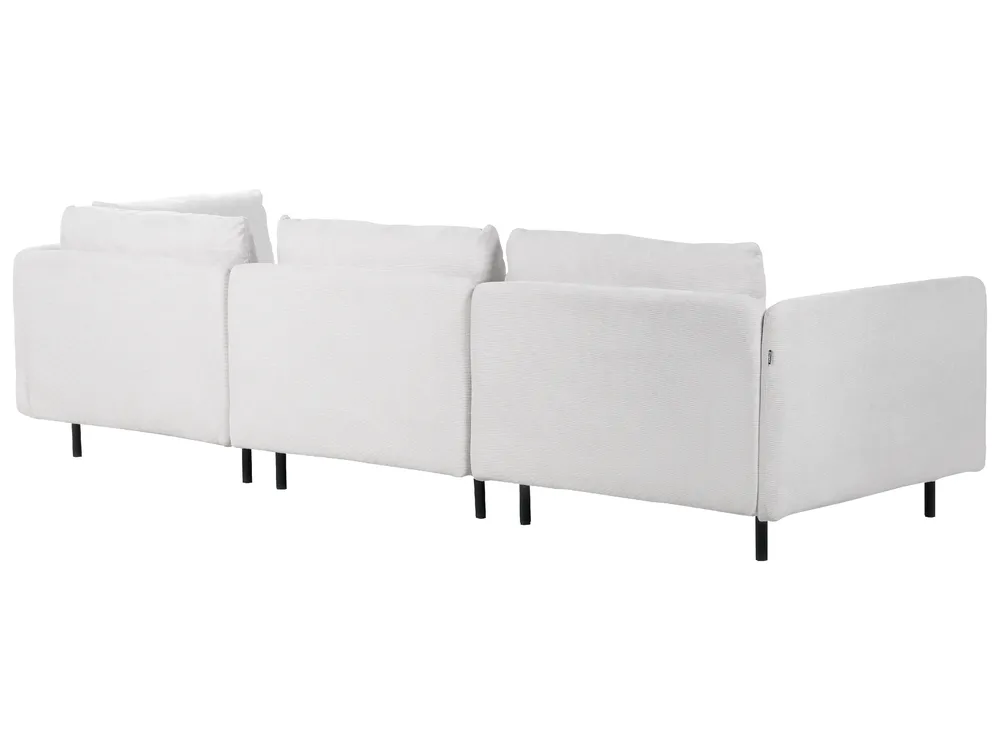 Modul Ecksofa 3-Sitzer EGERIS Stoff Hellgrau linksseitig_894278