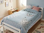 Kuscheldecke LIMGHA 130 x 170 cm Blau_1183500