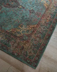 Teppich KANSU Blau 200 x 300 cm Baumwolle_1176470