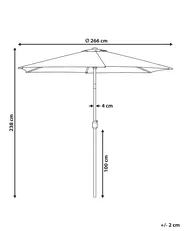 Marktschirm 266 cm VARESE Hellgrau_1103142