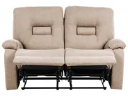 Manual Recliner Living Room Set 6 Seater BERGEN Fabric Beige_1064906