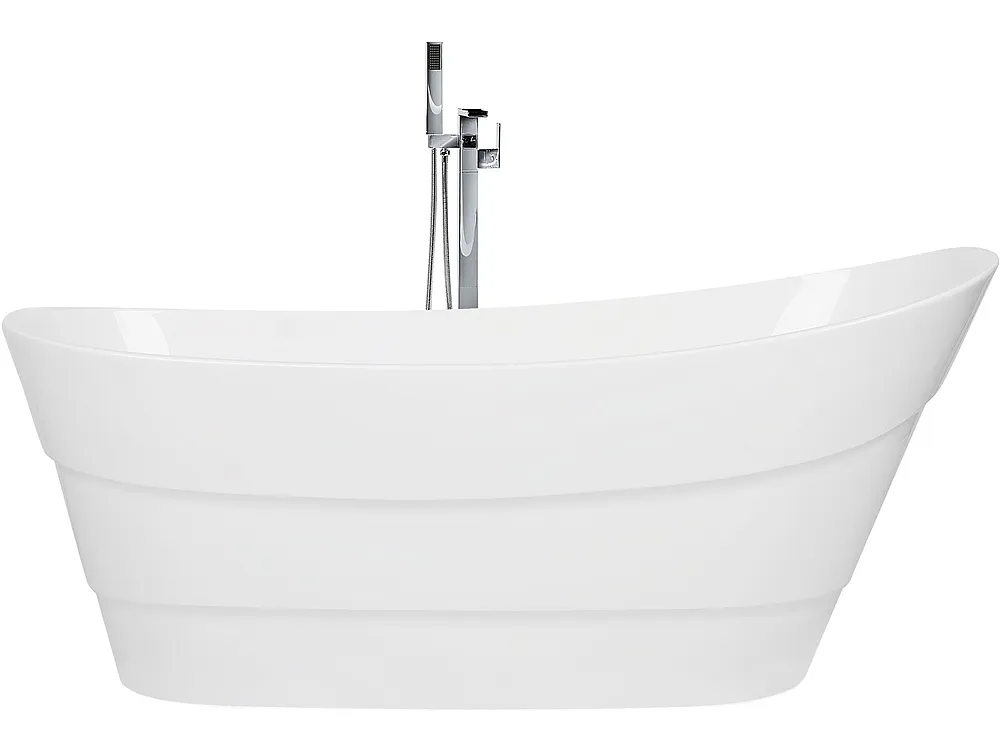 Freistehende Badewanne BUENAVISTA 170 x 73 cm Weiß_1150244